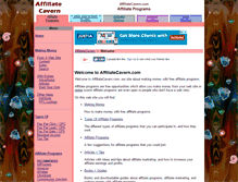 Tablet Screenshot of affiliatecavern.com